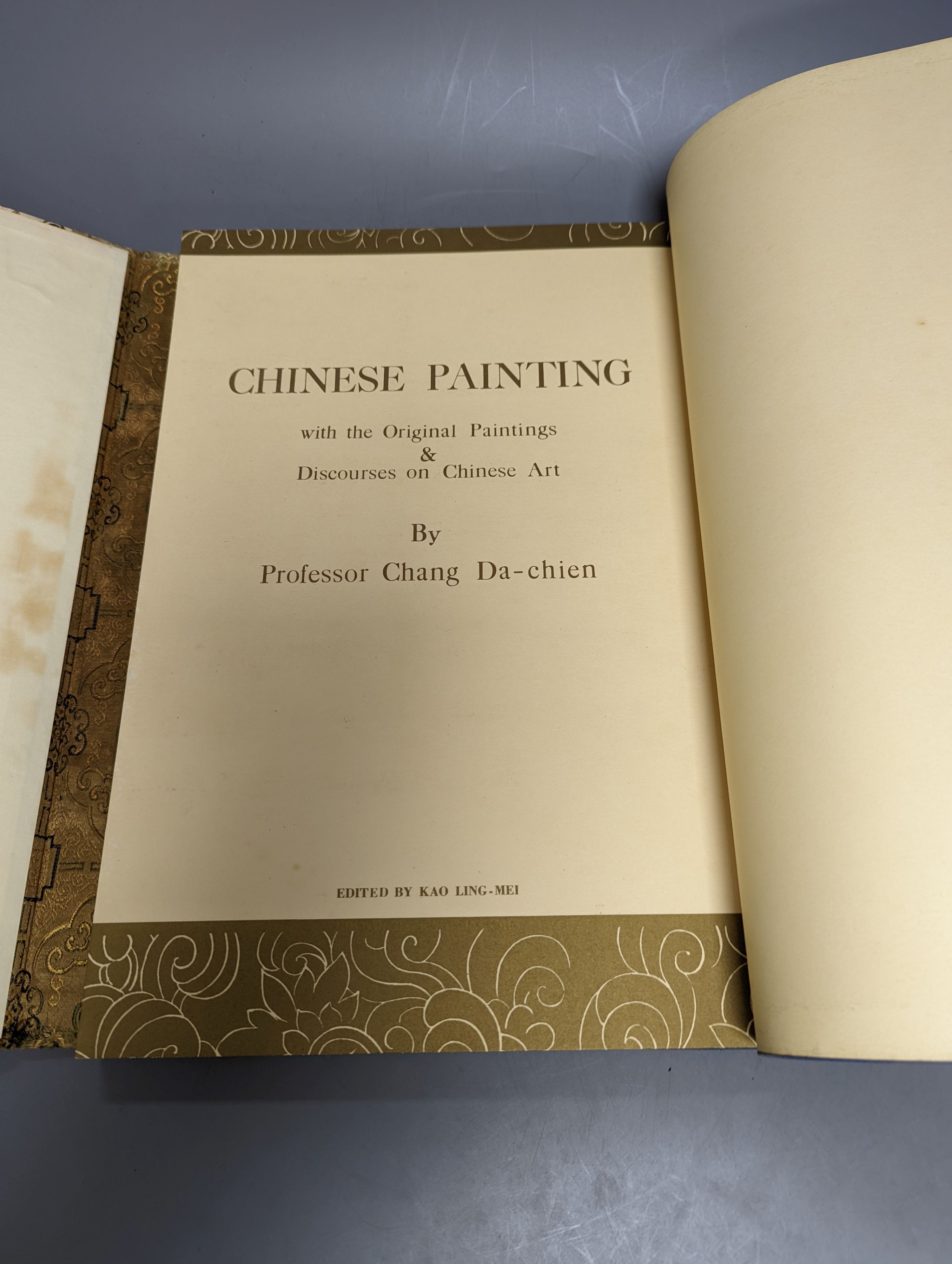 Professor Chang Da-chien, Chinese painting with the original paintings and discourses on Chinese Art